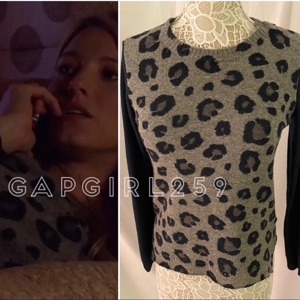 SOLD Rebecca Taylor leopard sweater S - Picture 1 of 7